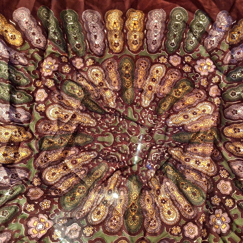 Brown designed scarf